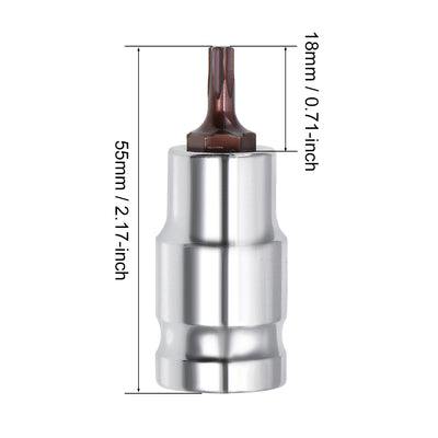 Harfington Square Drive Torx Bit Socket S2