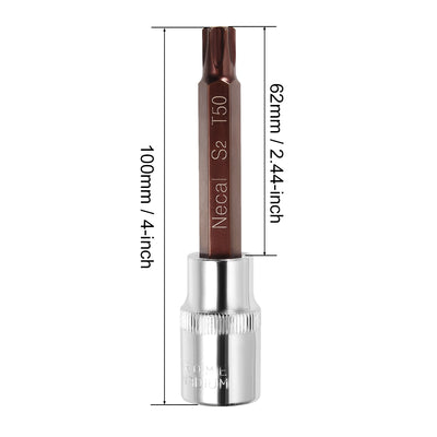 Harfington Square Drive Torx Bit Socket S2 Steel