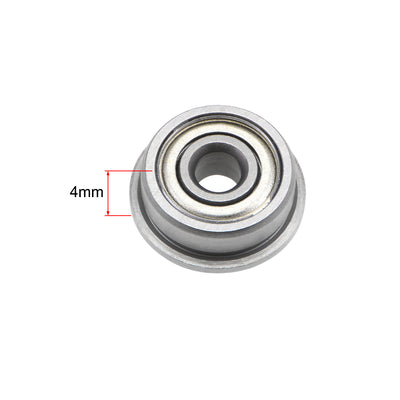 Harfington Flange Deep Groove Ball Bearings Double Shield Chrome Steel
