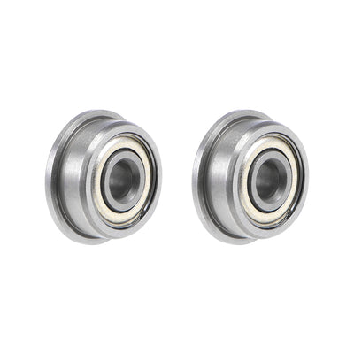 Harfington Flange Deep Groove Ball Bearings Double Shield Chrome Steel