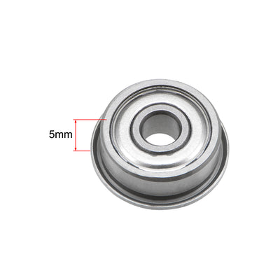 Harfington Flange Deep Groove Ball Bearings Double Shield Chrome Steel