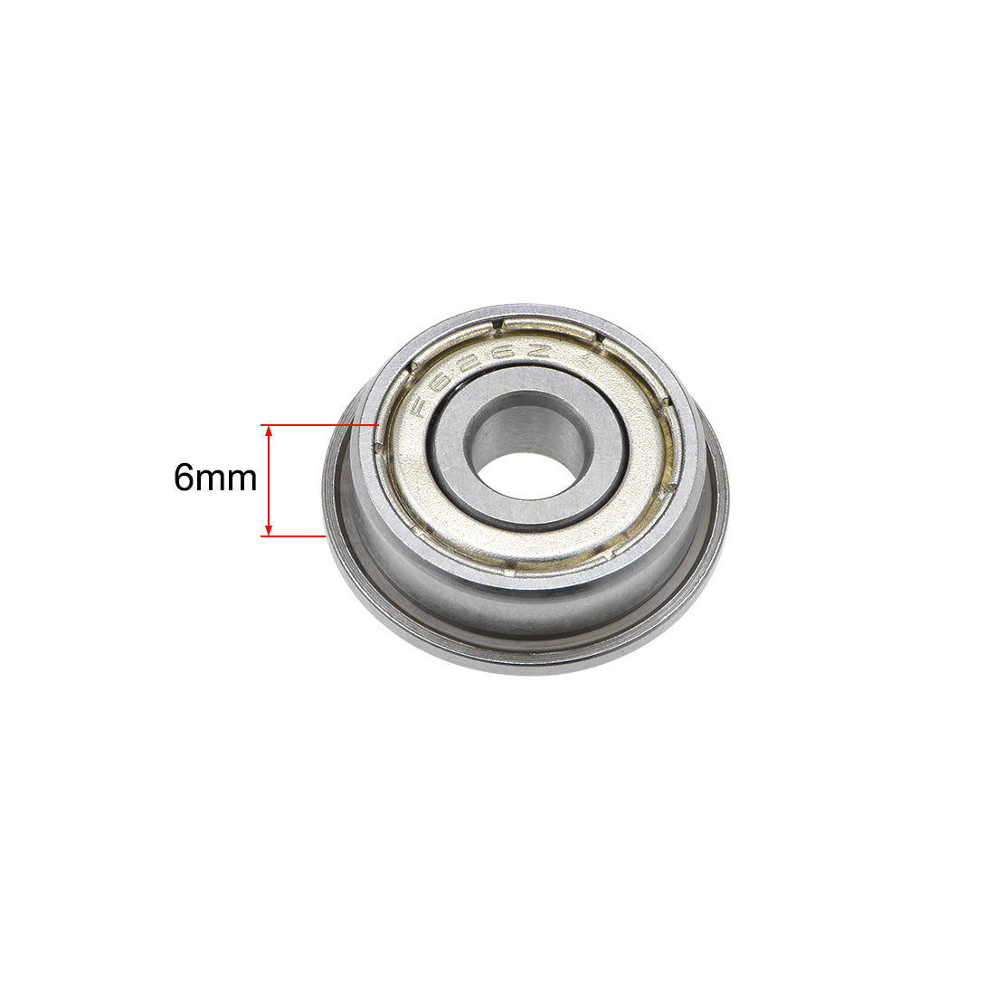 Harfington Flange Deep Groove Ball Bearings Double Shield Chrome Steel