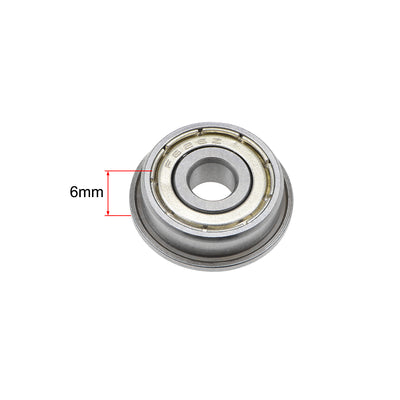 Harfington Flange Deep Groove Ball Bearings Double Shield Chrome Steel
