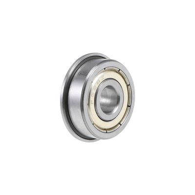 Harfington F628ZZ Flange Ball Bearing 8x24x8mm Shielded Chrome Bearings