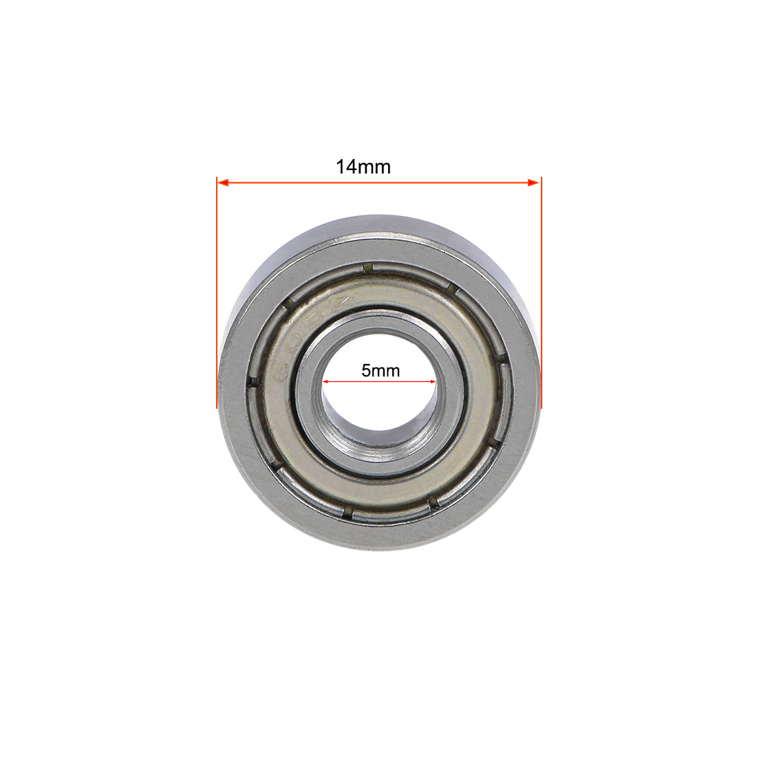 uxcell Uxcell Deep Groove Ball Bearings Metric Double Shielded Chrome Steel P0 Z1 Bearing