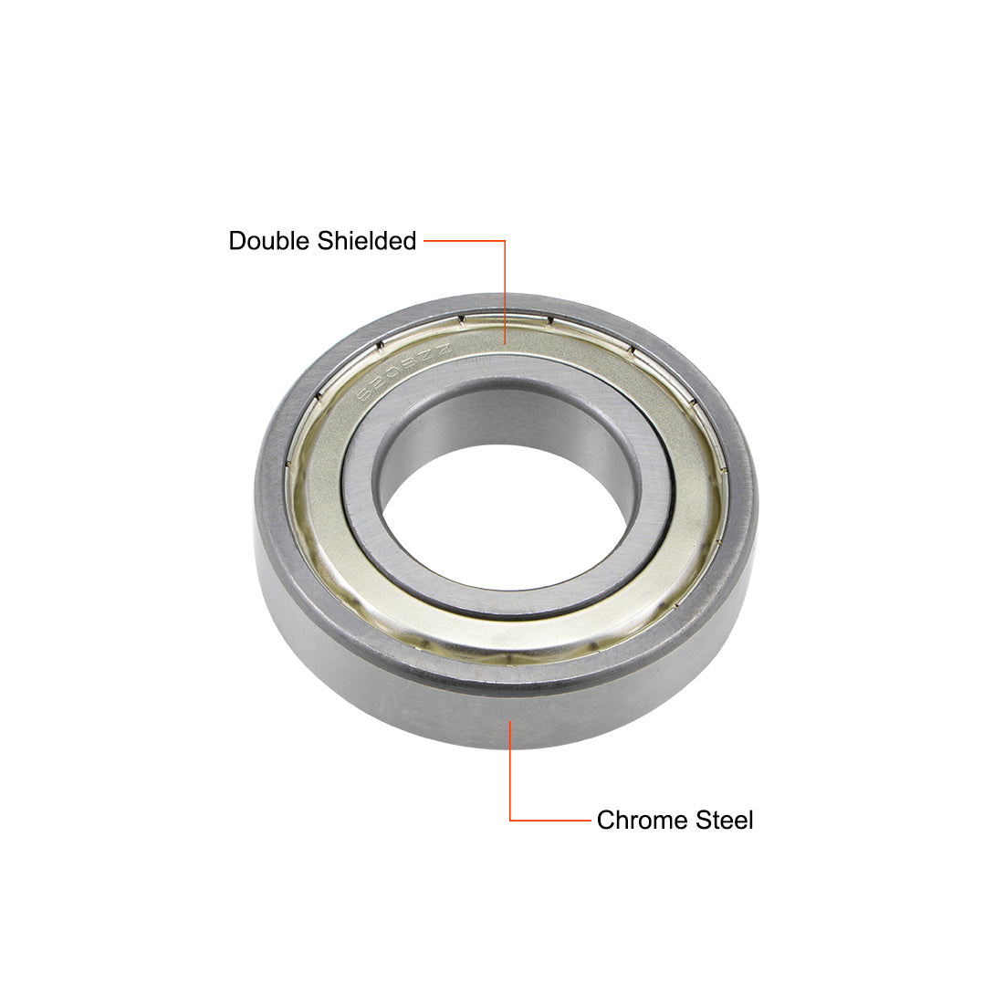 uxcell Uxcell Deep Groove Ball Bearings Metric Double Shielded Chrome Steel P0 Z1