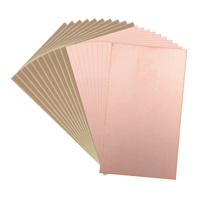 Harfington 130x75mm Single-Sided Copper Clad Laminate PCB Circuit Board FR4 1.5mm Thickness DIY Prototyping PCB Board 20pcs