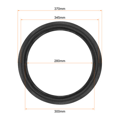Harfington 15 Inch Speaker Foam Edge Folding Ring  Horn Replacement Parts for Speaker Black