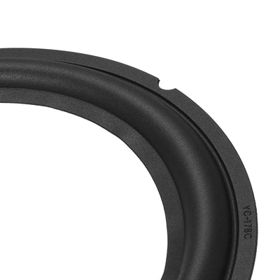 Harfington 197 mm Lautsprecher-Gummikanten-Faltring-Horn, Ersatzteile für Lautsprecher, Schwarz