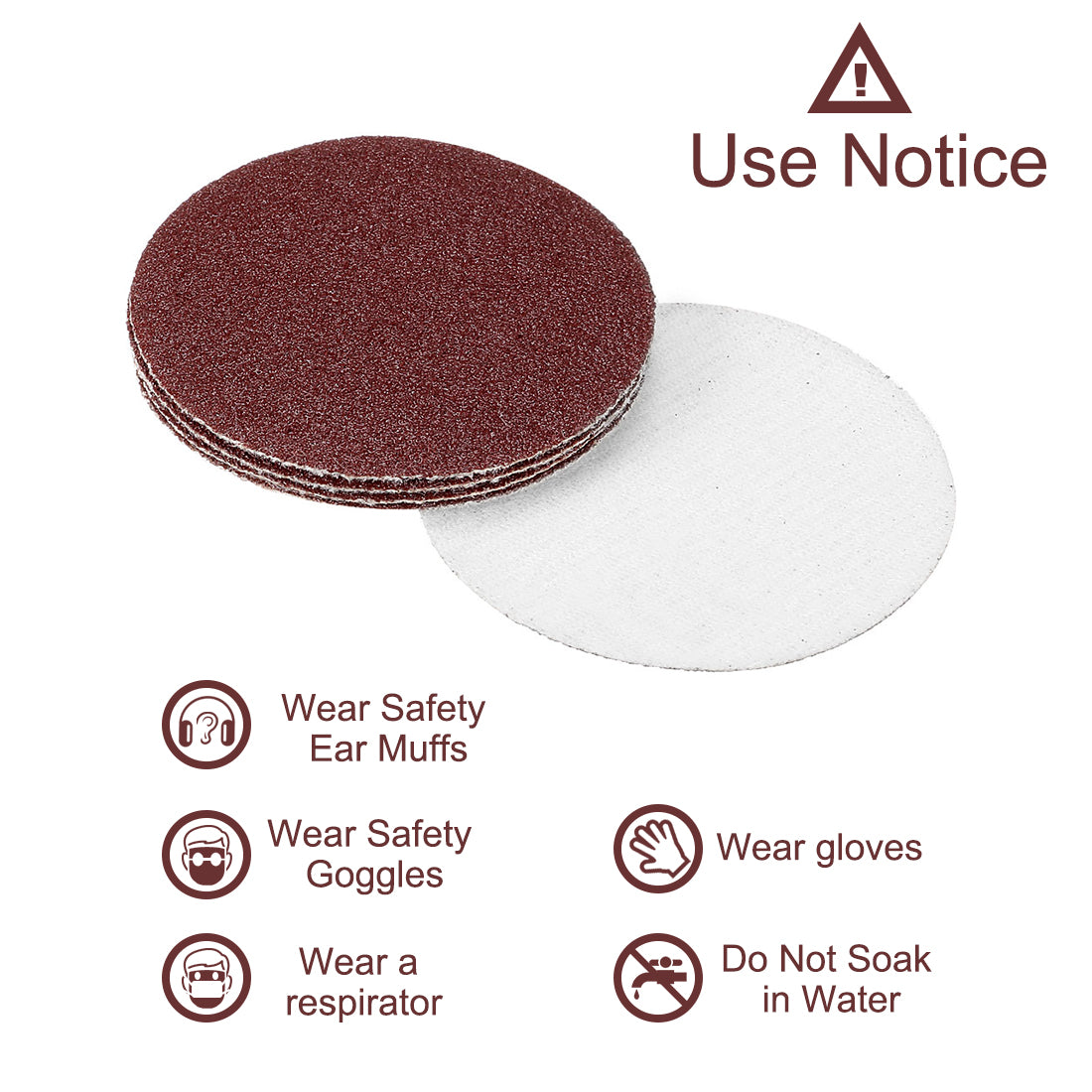Harfington Abrasive Aluminum Oxide Hook and Loop Sanding Discs