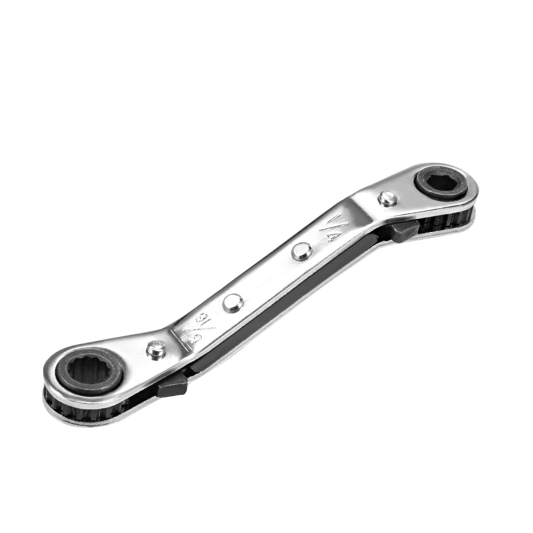 Harfington Reversible Ratcheting Wrench, 1/4-inch x 5/16-inch Offset Double Box End, Cr-V
