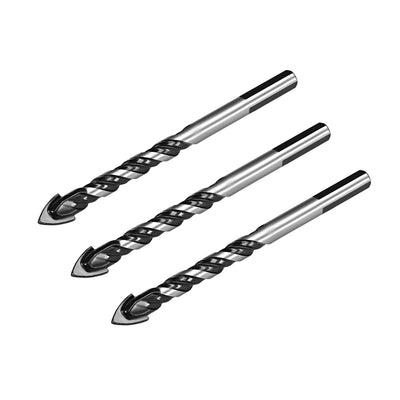 Harfington 3pcs Triangle Tip Drill Bit for Drilling in Ceramic, Glass, Tile, Concrete, Brick, Wood and Marble