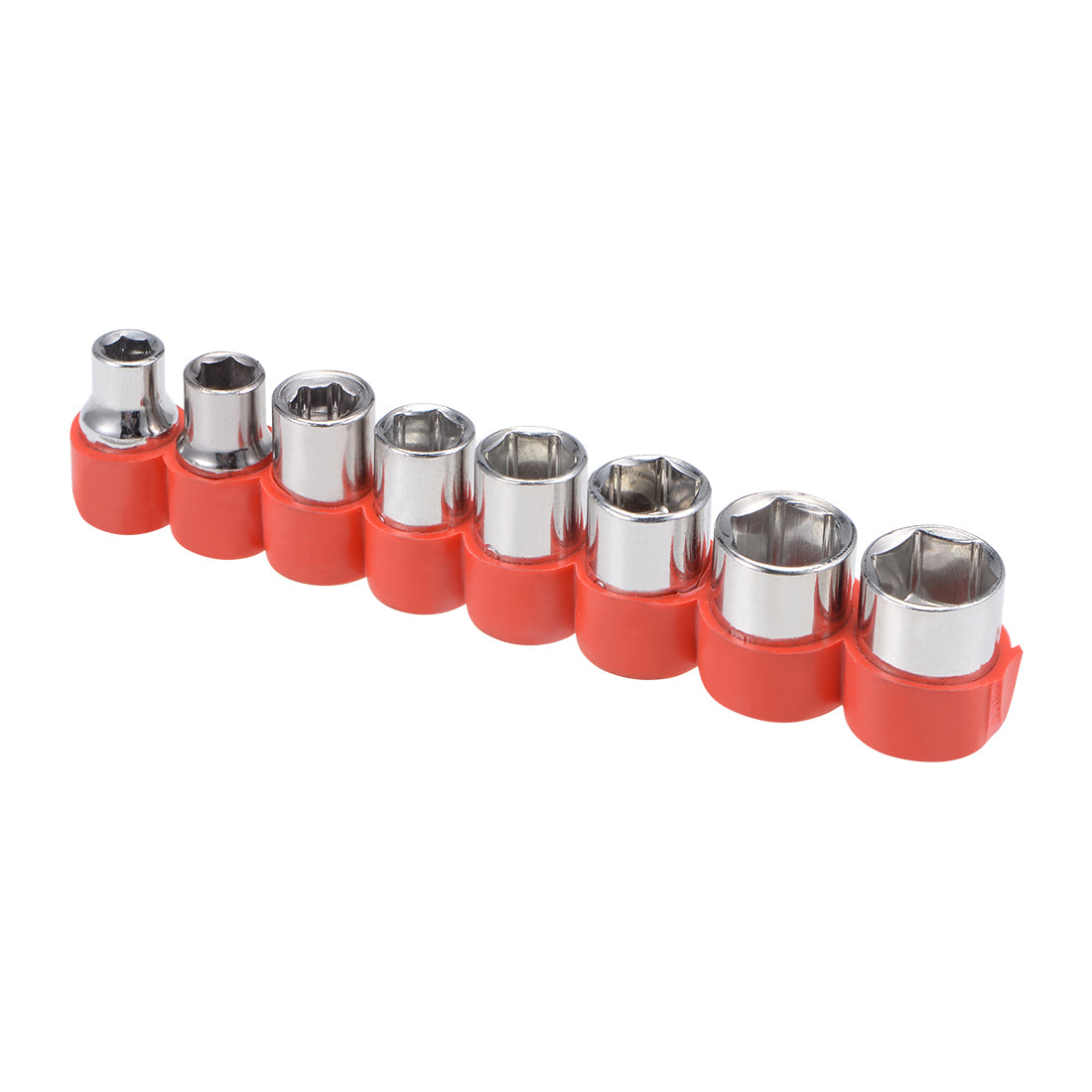 Harfington 1/4-Inch Drive Hex Socket Set 5mm - 12mm Metric Cr-V, 1 Set