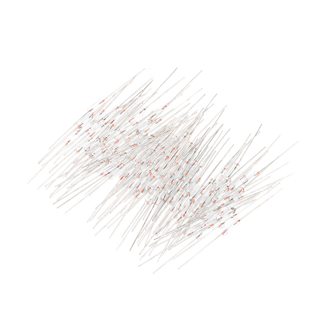 Harfington Glass Fuses Axial with Lead Wire 2A AC250V 3x10mm Fast Blow for Energy Saving Lamp Bulb 100pcs