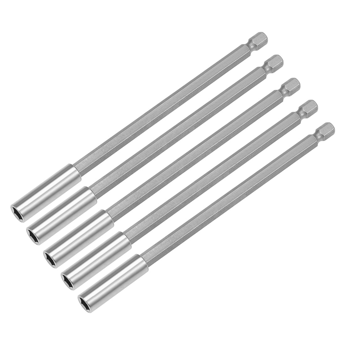 Harfington 5 Pcs 1/4 Inch Hex Shank by 6 Inch Magnetic Bit Holder Extension, Quick Release Screwdriver Drill Bit Power Tool