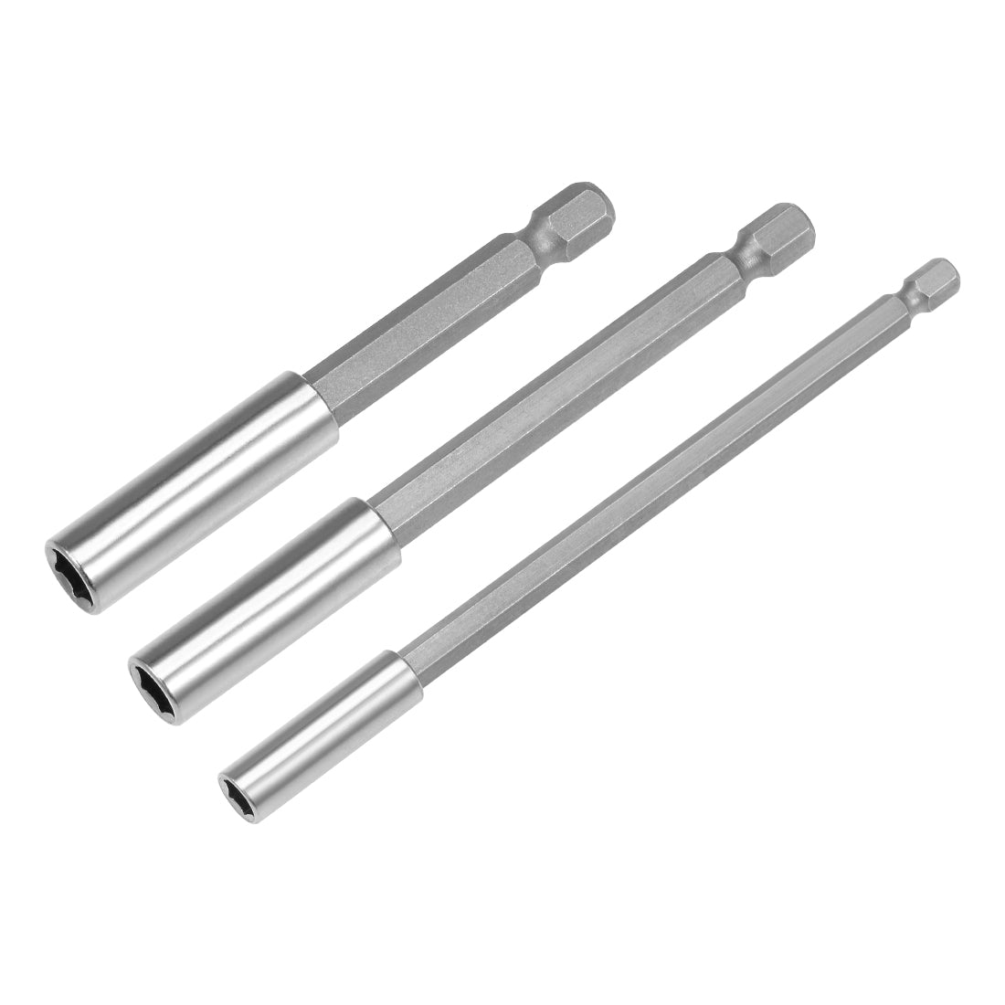 Harfington 1/4 Inch Hex Shank by Magnetic Bit Holder Extension Set, Quick Release Screwdriver Drill Bit Power Tool (75/100/150mm)