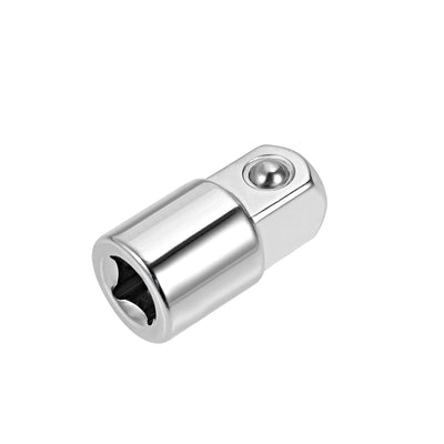 Harfington 1/4 Inch Drive (F) x 3/8 Inch (M) Socket Adapter, Female to Male, Cr-V (Silver)