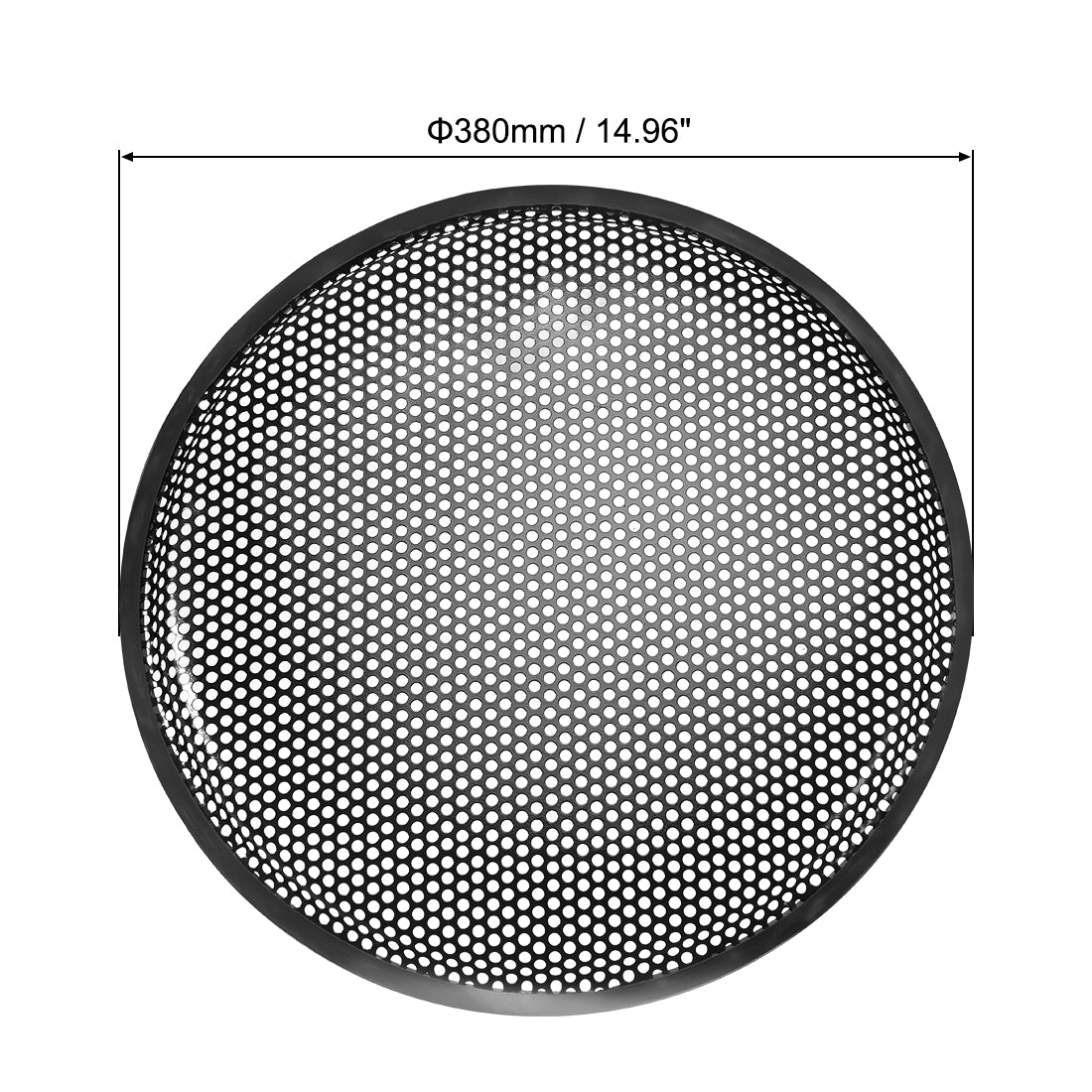 Harfington 15" Speaker Waffle Grill Metal Mesh Audio Subwoofer Guard Protector Cover with Clips,Screws