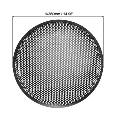 Harfington 15" Speaker Waffle Grill Metal Mesh Audio Subwoofer Guard Protector Cover with Clips,Screws