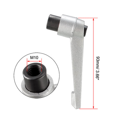 Harfington M10 Handle Adjustable Clamping Lever Push Button Ratchet Female Threaded Stud 2 Pcs