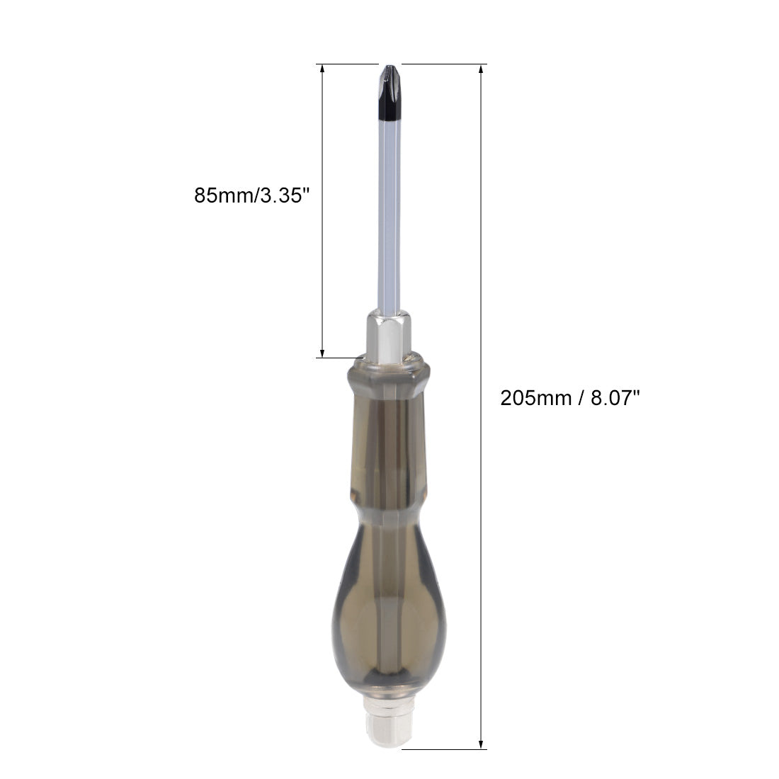 Harfington #2 Phillips Impact Screwdriver, 4-Inch Cross Point Keystone Demolition Driver 2 Pcs