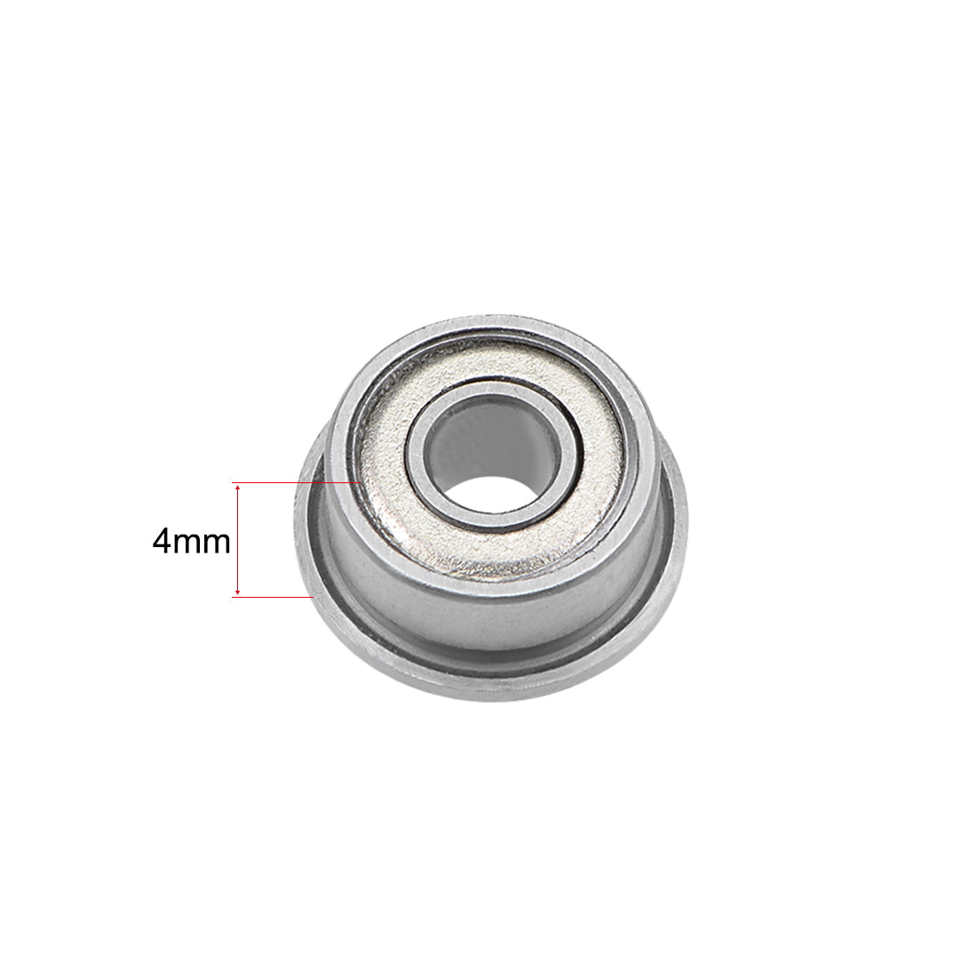 Harfington F693ZZ Flange Ball Bearing 3x8x4mm Shielded Chrome Bearings 5pcs