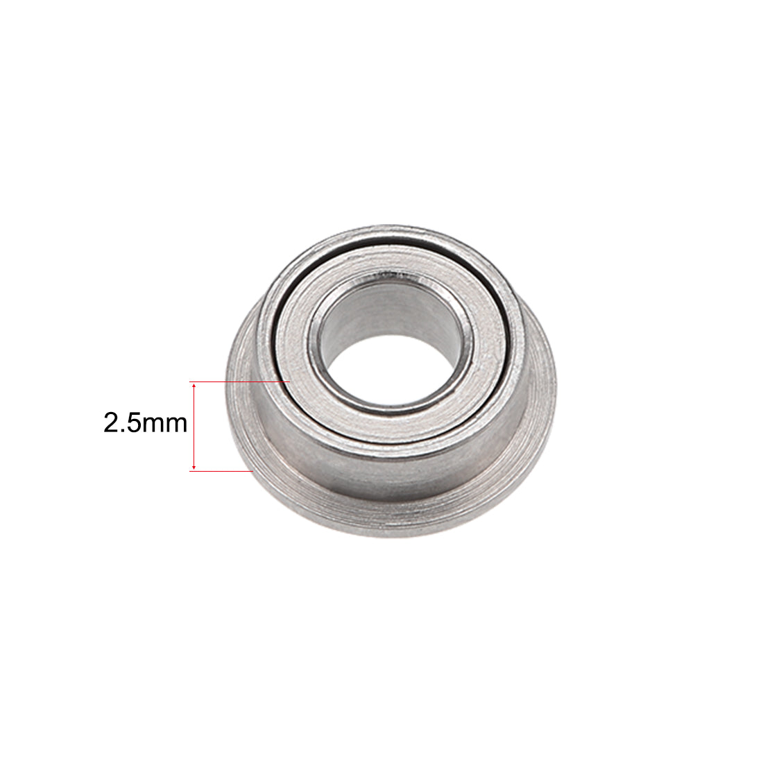 Harfington Miniature Flange Deep Groove Ball Bearings Double Shielded Chrome Steel