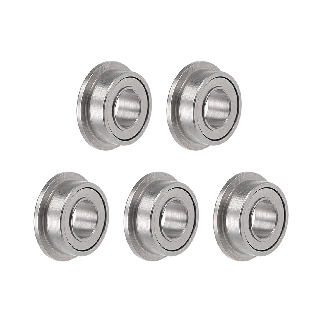Harfington Miniature Flange Deep Groove Ball Bearings Double Shielded Chrome Steel