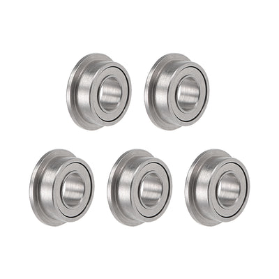 Harfington Miniature Flange Deep Groove Ball Bearings Double Shielded Chrome Steel