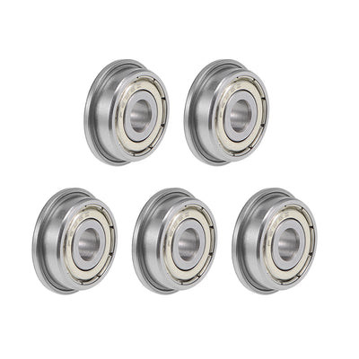 Harfington Flange Deep Groove Ball Bearings Double Shielded Chrome Steel