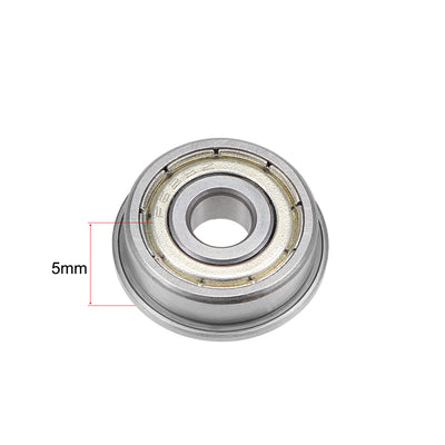 Harfington Flange Deep Groove Ball Bearings Double Shielded Chrome Steel