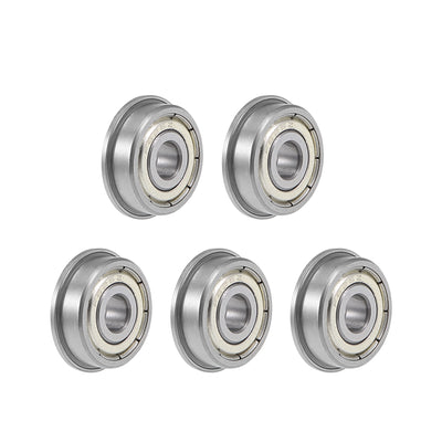 Harfington Flange Deep Groove Ball Bearings Double Shielded Chrome Steel