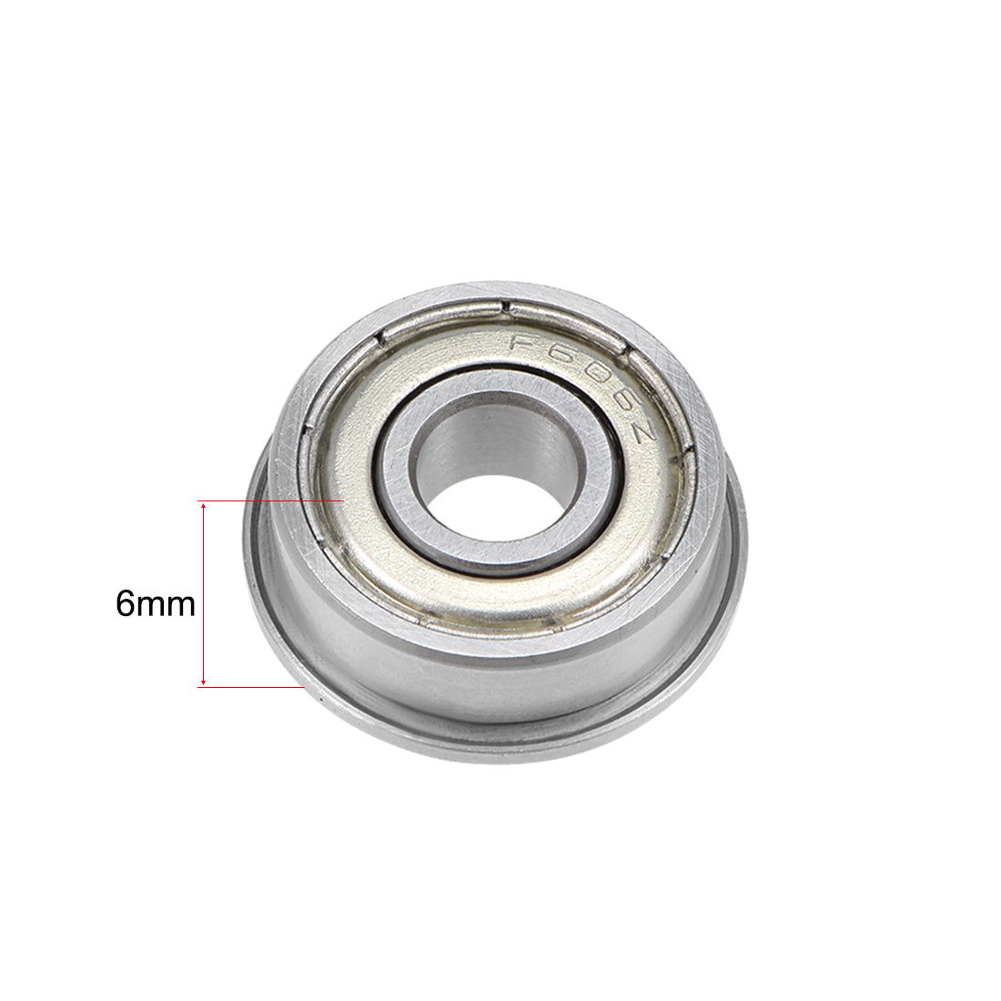 Harfington Flange Deep Groove Ball Bearings Double Shielded Chrome Steel