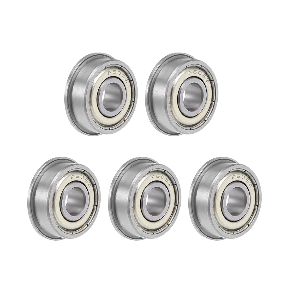 Harfington Flange Deep Groove Ball Bearings Double Shielded Chrome Steel