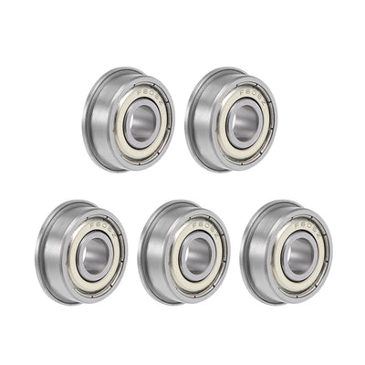 Harfington Flange Deep Groove Ball Bearings Double Shielded Chrome Steel