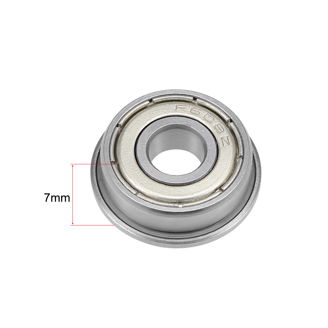 Harfington Flange Deep Groove Ball Bearings Double Shielded Chrome Steel