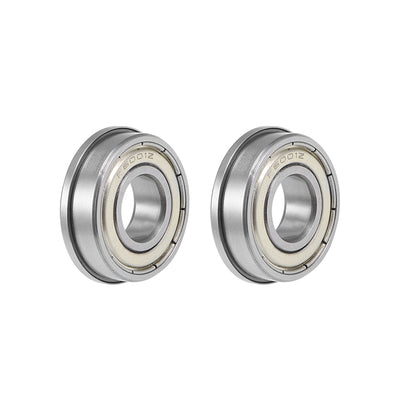 Harfington Flange Deep Groove Ball Bearings Double Shield Chrome Steel