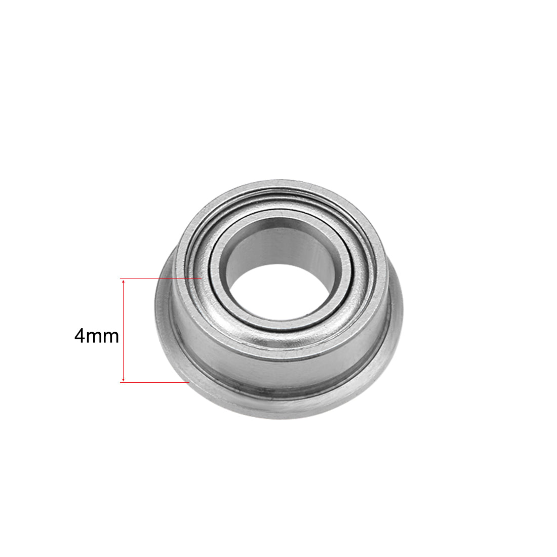 Harfington Miniature Flange Deep Groove Ball Bearings Double Shielded Chrome Steel