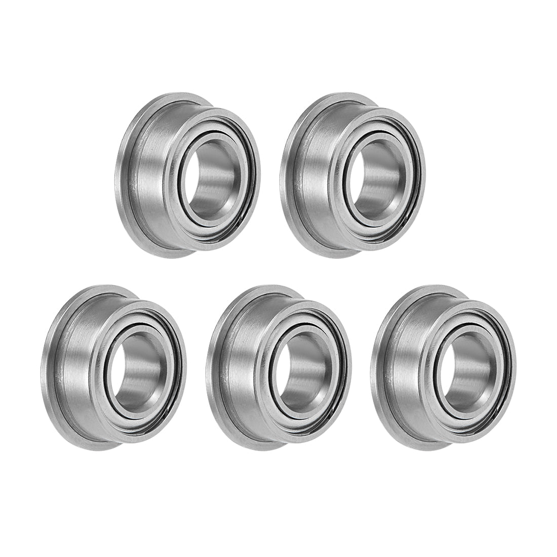 Harfington Miniature Flange Deep Groove Ball Bearings Double Shielded Chrome Steel