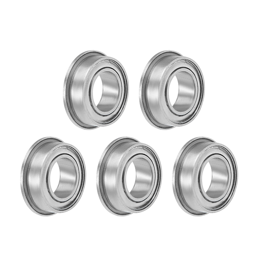 Harfington Miniature Flange Deep Groove Ball Bearings Double Shielded Chrome Steel