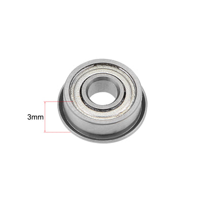 Harfington Miniature Flange Deep Groove Ball Bearings Double Shielded Chrome Steel