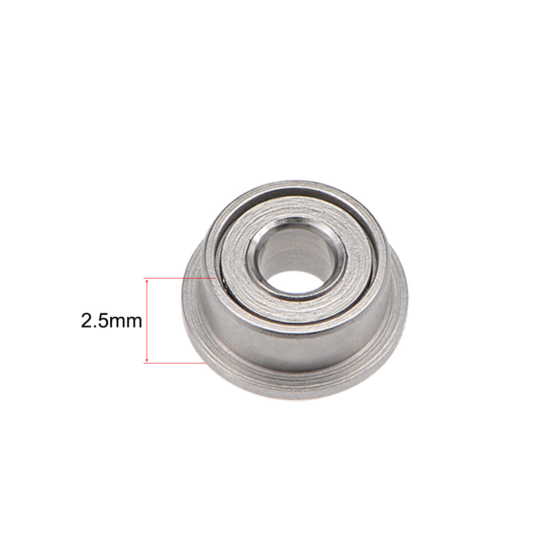 Harfington Miniature Flange Deep Groove Ball Bearings Double Shielded Chrome Steel