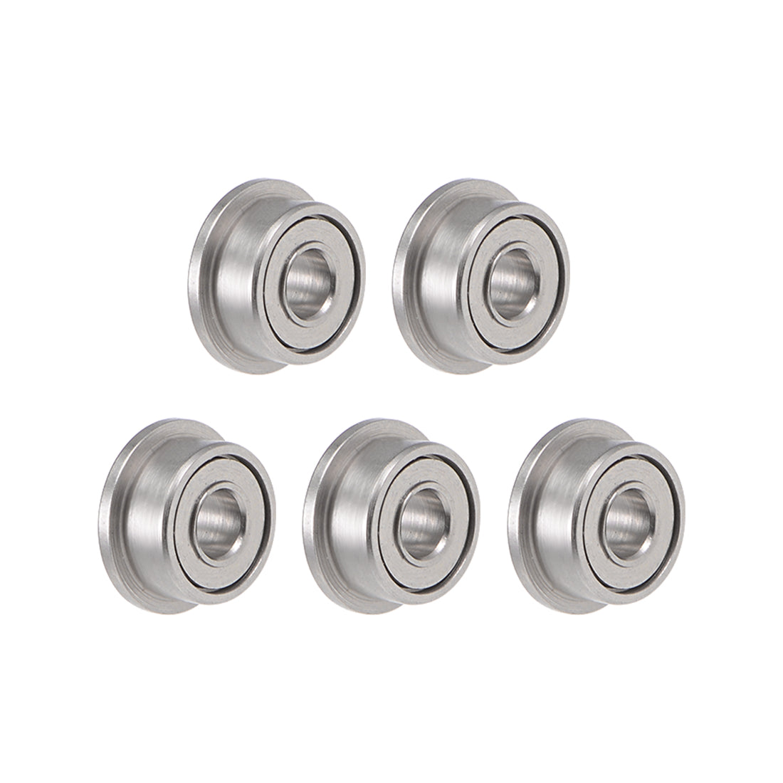 Harfington Miniature Flange Deep Groove Ball Bearings Double Shielded Chrome Steel