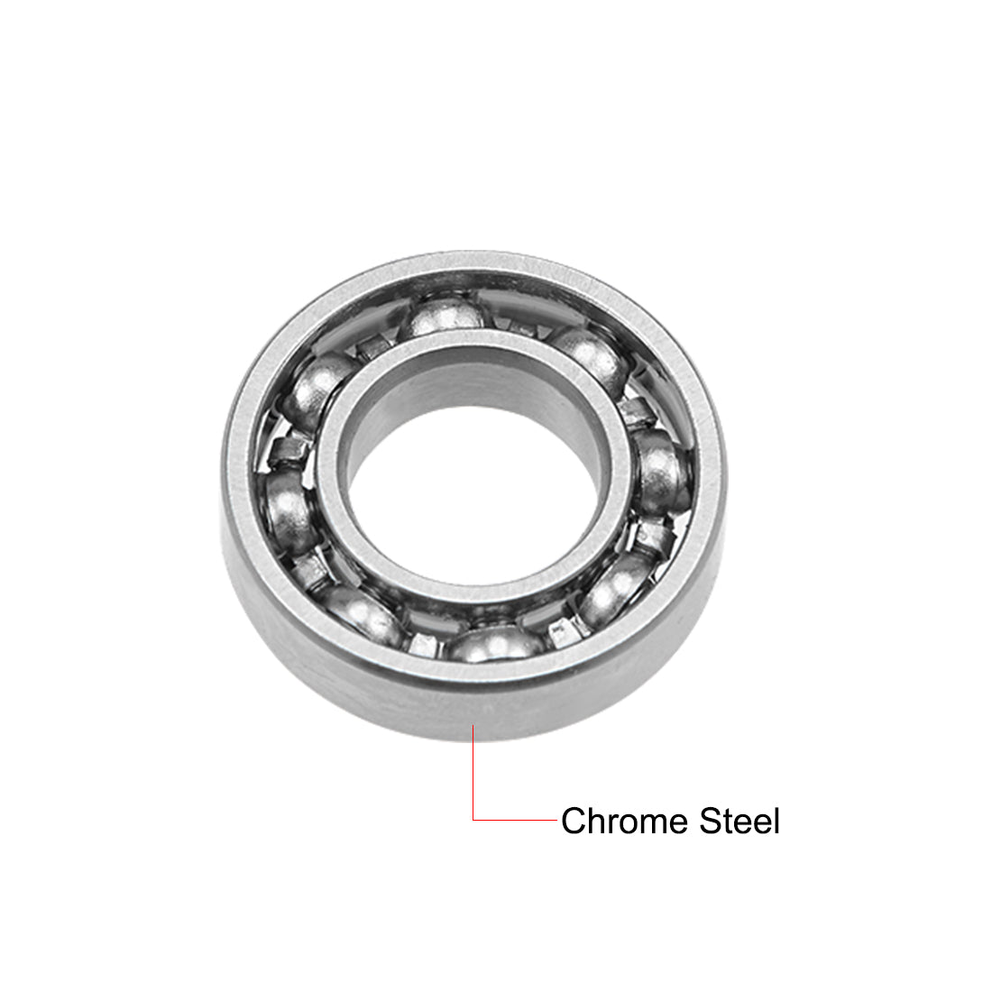 Harfington R188 Deep Groove Ball Bearing 1/4"x1/2"x1/8" Open Type Z2 Lever Bearings 5pcs