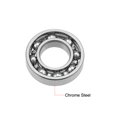 Harfington R188 Deep Groove Ball Bearing 1/4"x1/2"x1/8" Open Type Z2 Lever Bearings 5pcs