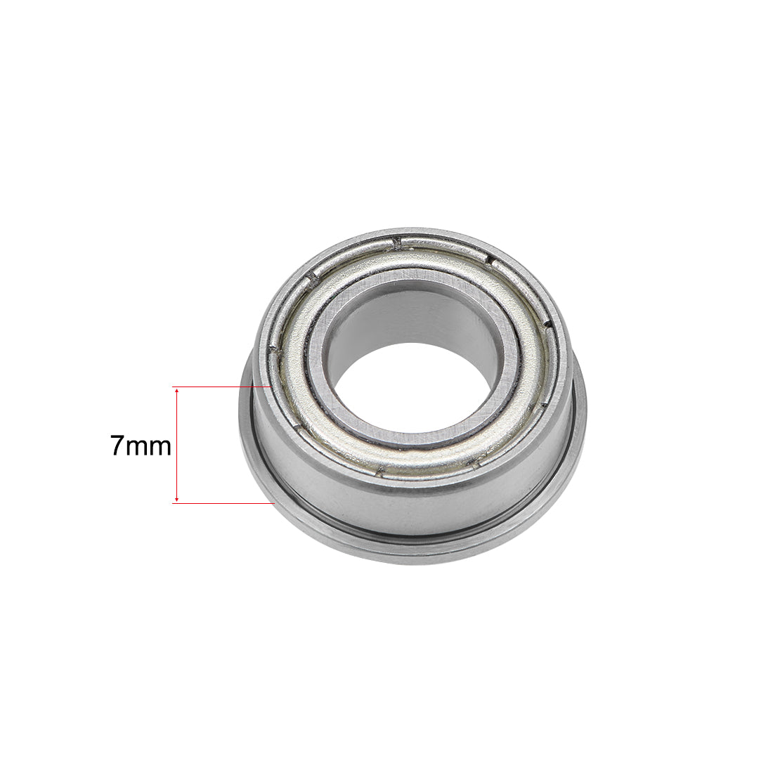 Harfington Flange Deep Groove Ball Bearings Double Shielded Chrome Steel