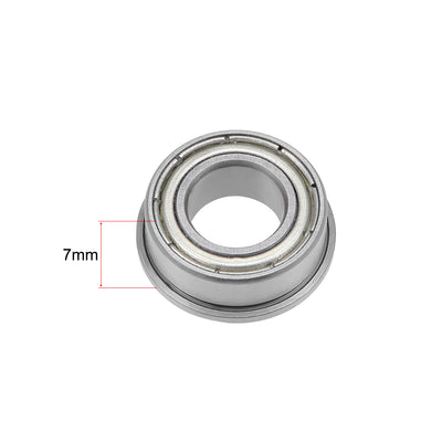 Harfington Flange Deep Groove Ball Bearings Double Shielded Chrome Steel