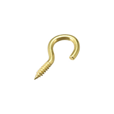 Harfington Screw Eye Hooks Self Tapping Screws Screw-in Hanger Eye-Shape  Hooks 50pcs
