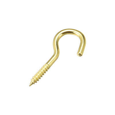 Harfington Screw Eye Hooks Self Tapping Screws Screw-in Hanger Eye-Shape  Hooks 50pcs