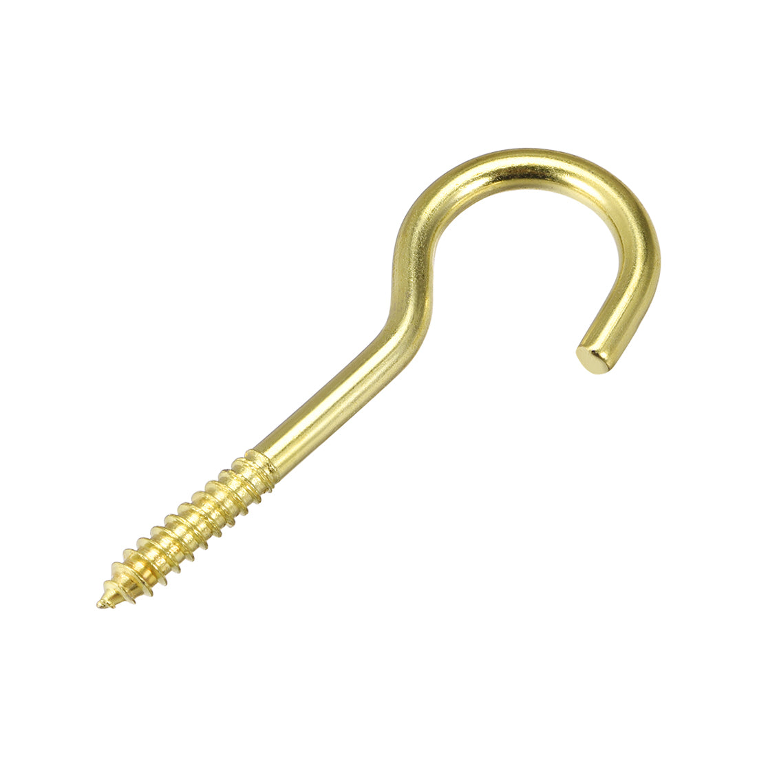 Harfington Screw Eye Hooks Self Tapping Screws Screw-in Hanger Eye-Shape  Hook, 10pcs